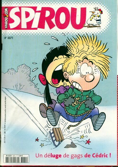 Livrenpoche : Spirou n°3371 : Un déluge de gags de Cédric - Collectif - Livre