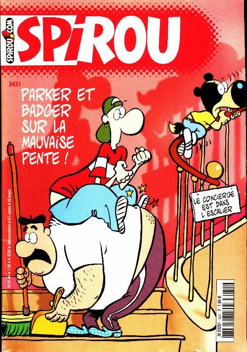 Livrenpoche : Spirou n°3431 : Parker and Badger sur la mauvaise pente ! - Collectif - Livre