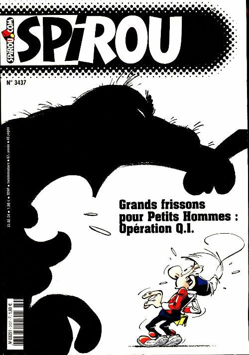Spirou n°3437 : Grands frissons pour petits hommes - Collectif -  Spirou - Livre