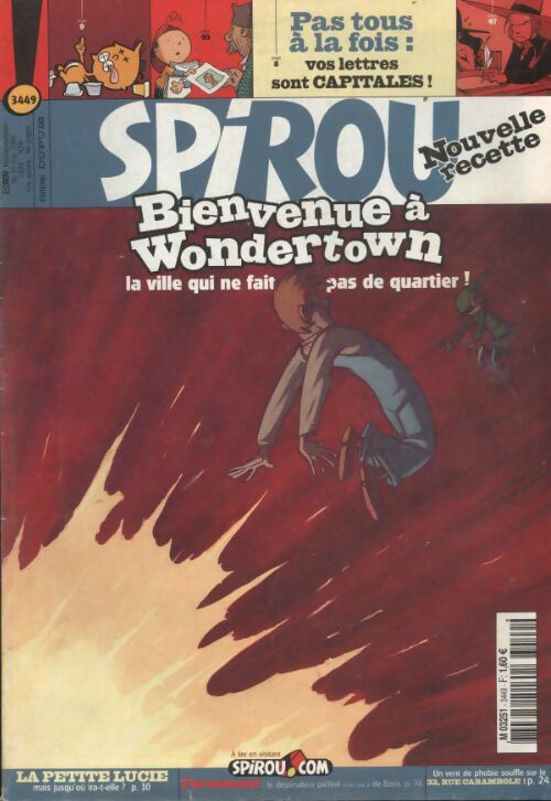 Livrenpoche : Spirou n°3449 : Bienvenue à Wondertown, la ville qui ne fait pas quartier - Collectif - Livre