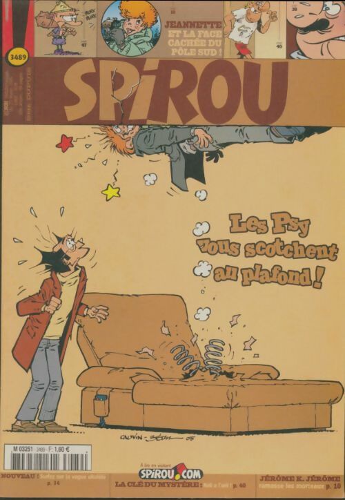 Livrenpoche : Spirou n°3489 : Les psy vous scotchent au plafond ! - Collectif - Livre