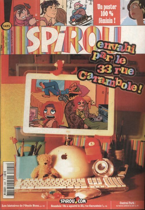Livrenpoche : Spirou n°3491 : Envahi par le 33 rue Carambole - Collectif - Livre