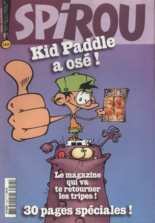 Livrenpoche : Spirou n°3517 : Kid Paddle a osé ! - Collectif - Livre
