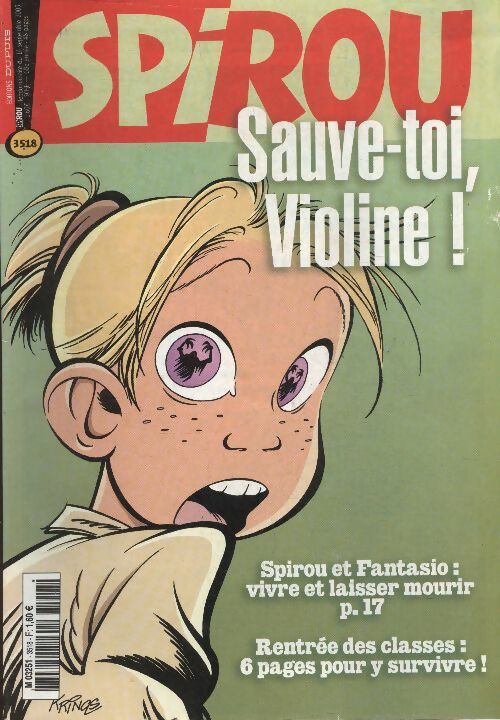 Livrenpoche : Spirou n°3518 : Sauve-toi, Violine ! - Collectif - Livre