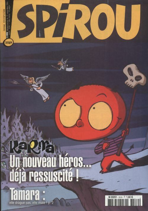 Livrenpoche : Spirou n°3519 : Karma, un nouveau héros déjà ressuscité ! - Collectif - Livre
