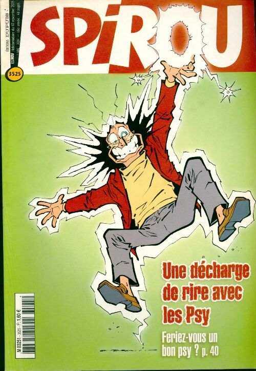 Livrenpoche : Spirou n°3525 : Une décharge de rire avec les psy - Collectif - Livre