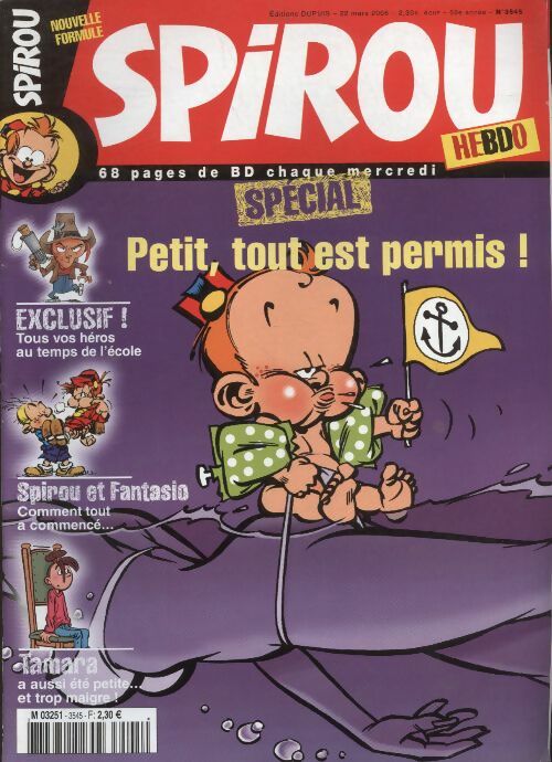 Livrenpoche : Spirou n°3545 : Petit, tout est permis - Collectif - Livre