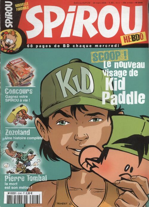 Livrenpoche : Spirou n°3546 : Scoop, le nouveau visage de Kid Paddle - Collectif - Livre