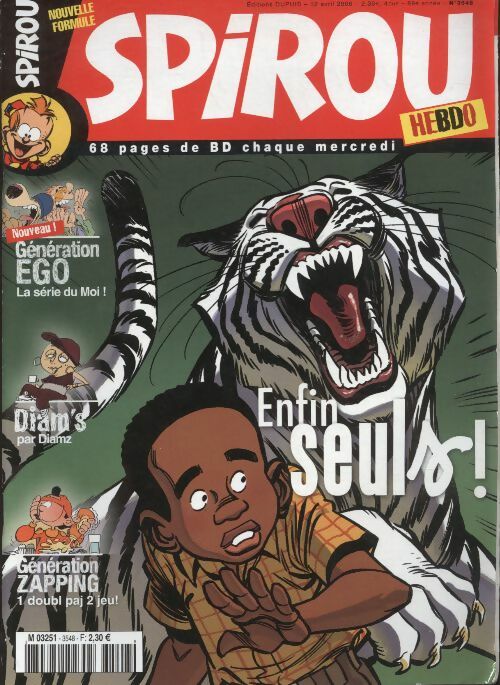 Livrenpoche : Spirou n°3548 : Enfin seuls ! - Collectif - Livre