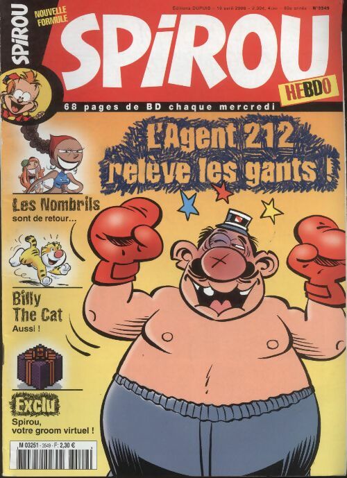 Livrenpoche : Spirou n°3549 : L'agent 212 relève les gants ! - Collectif - Livre