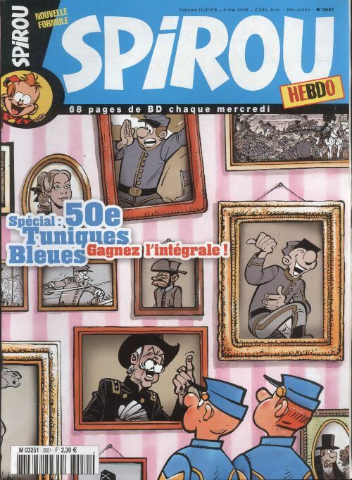 Livrenpoche : Spirou n°3551 : Spécial 50e Tuniques Bleues - Collectif - Livre