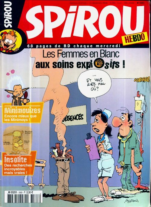 Livrenpoche : Spirou n°3583 : Les femmes en blanc aux soins explosifs - Collectif - Livre