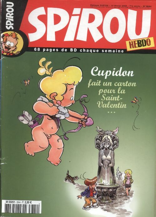 Livrenpoche : Spirou n°3644 : Cupidon fait un carton pour la Saint-Valentin - Collectif - Livre