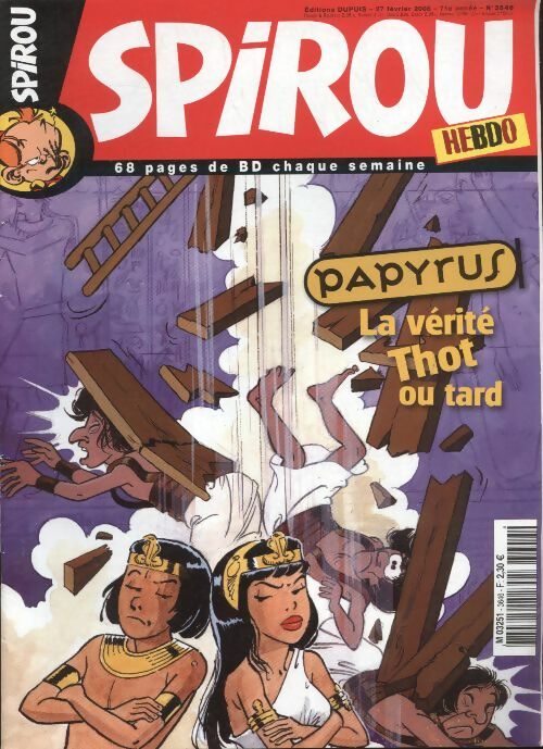 Livrenpoche : Spirou n°3646 : Papyrus, la vérité Thot ou tard - Collectif - Livre