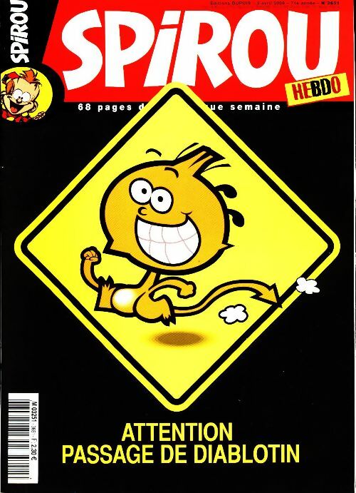 Livrenpoche : Spirou n°3651 : Attention, passage de diablotin - Collectif - Livre