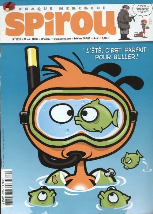 Livrenpoche : Spirou n°3670 : L'été c'est parfait pour buller ! - Collectif - Livre