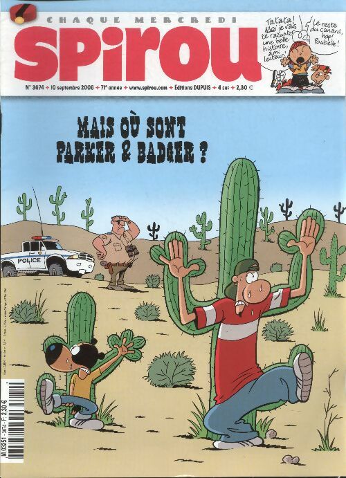 Livrenpoche : Spirou n°3674 : Mais où sont Parker et Badger ? - Collectif - Livre