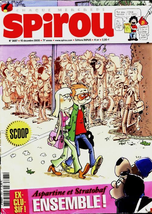 Livrenpoche : Spirou n°3687 : Aspartine et Stratobaf ensemble ! - Collectif - Livre