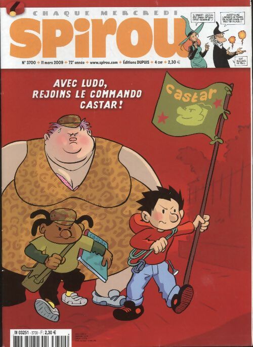 Livrenpoche : Spirou n°3700 : Avec Ludo, rejoins le commando Castar ! - Collectif - Livre