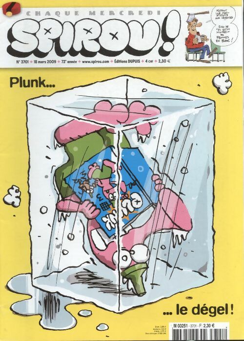 Livrenpoche : Spirou n°3701 : Plunk, le dégel ! - Collectif - Livre