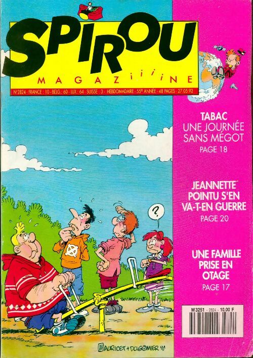 Livrenpoche : Spirou n°2824 : Une journée sans mégot - Collectif - Livre