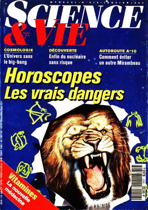 Livrenpoche : Science & vie n°916 : Horoscopes. Les vrais dangers - Collectif - Livre