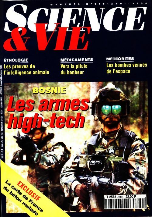 Livrenpoche : Science & vie n°919 : Bosnie. Les armes high-tech - Collectif - Livre