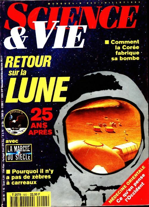 Livrenpoche : Science & vie n°922 : Retour sur la lune - Collectif - Livre