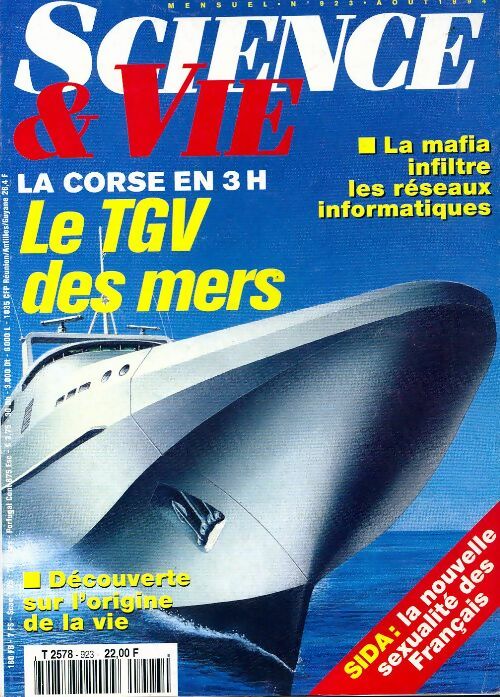 Livrenpoche : Science & vie n°923 : Le TGV des mers - Collectif - Livre