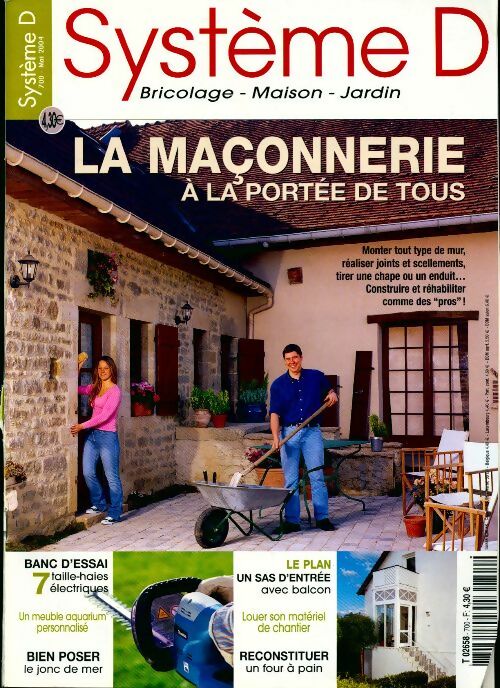 Livrenpoche : Système D n°700 : La maçonnerie à la portée de tous - Collectif - Livre