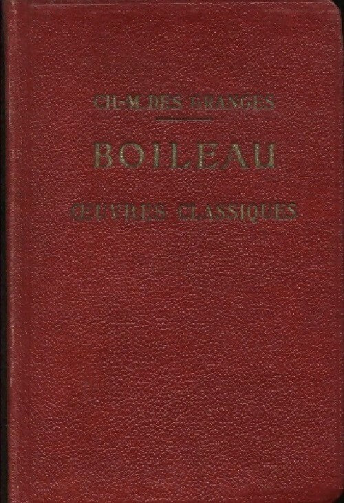 Livrenpoche : Oeuvres classiques - Nicolas Boileau - Livre
