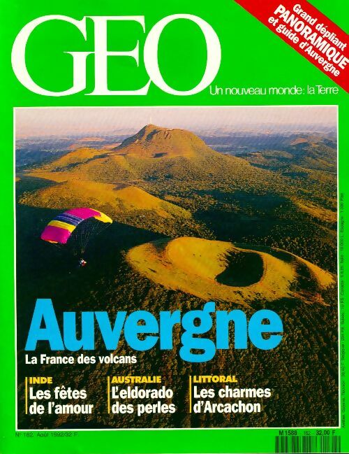 Livrenpoche : Géo n°162 : Auvergne / Inde / Australie / Littoral - Collectif - Livre