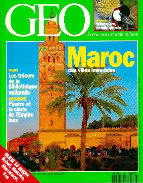 Livrenpoche : Géo n°166 : Maroc des villes impériales - Collectif - Livre