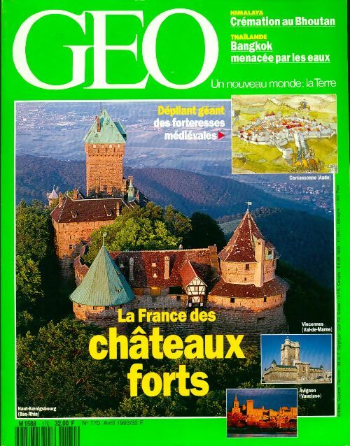 Géo n°170 : La France des châteaux forts - Collectif -  Géo - Livre