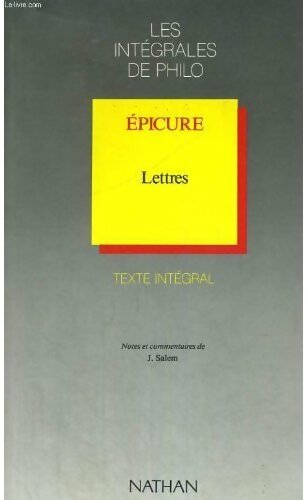 Livrenpoche : Lettres - Epicure - Livre