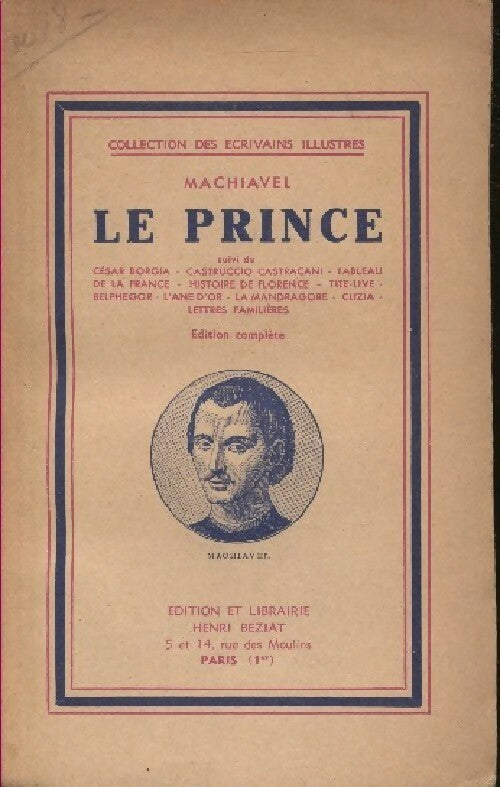 Le prince - Nicolas Machiavel - Livre