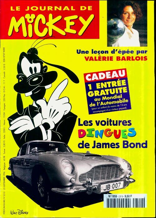 Livrenpoche : Le journal de Mickey n°2310 : Les voitures dingues de James Bond - Disney - Livre