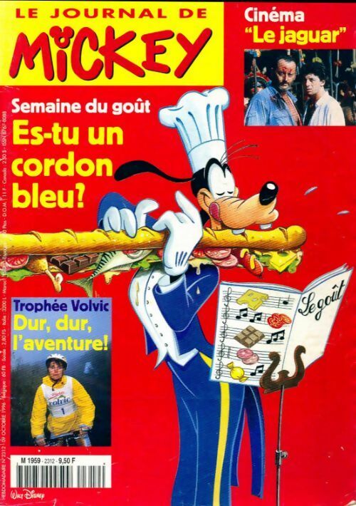 Le journal de Mickey n°2312 : Es-tu un cordon bleu ? - Disney -  Le journal de Mickey - Livre
