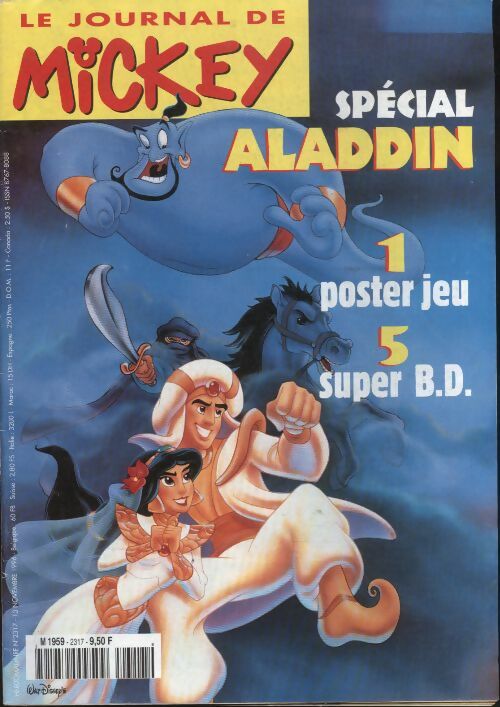 Livrenpoche : Le journal de Mickey n°2317 : Spécial Aladdin - Disney - Livre
