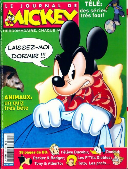 Livrenpoche : Le journal de Mickey n°2811 : Laissez-moi dormir !!! - Disney - Livre