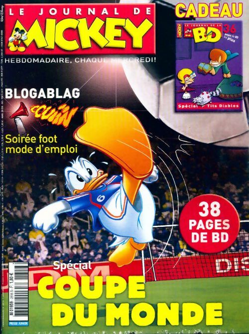 Livrenpoche : Le journal de Mickey n°2816 : Spécial coupe du monde - Disney - Livre