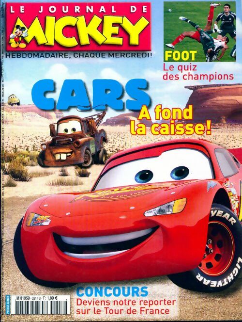 Livrenpoche : Le journal de Mickey n°2817 : Cars - Disney - Livre