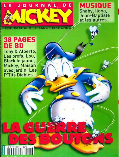 Livrenpoche : Le journal de Mickey n°2826 : La guerre des boutons - Disney - Livre