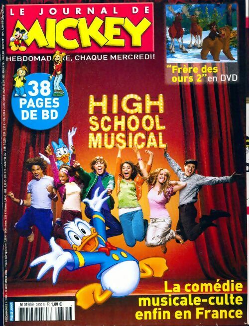 Livrenpoche : Le journal de Mickey n°2830 :  High scholl musical - Disney - Livre