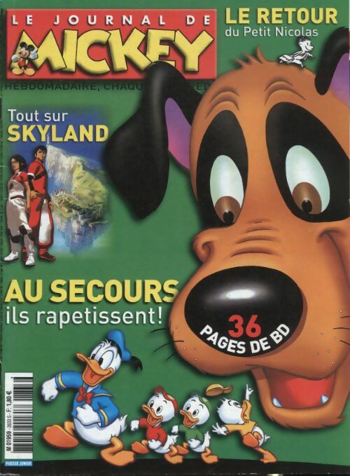Livrenpoche : Le journal de Mickey n°2833 : Au secours ils rapetissent ! - Disney - Livre