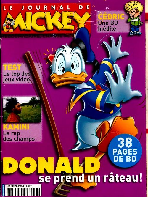 Livrenpoche : Le journal de Mickey n°2838 : Donald se prend un râteau - Disney - Livre