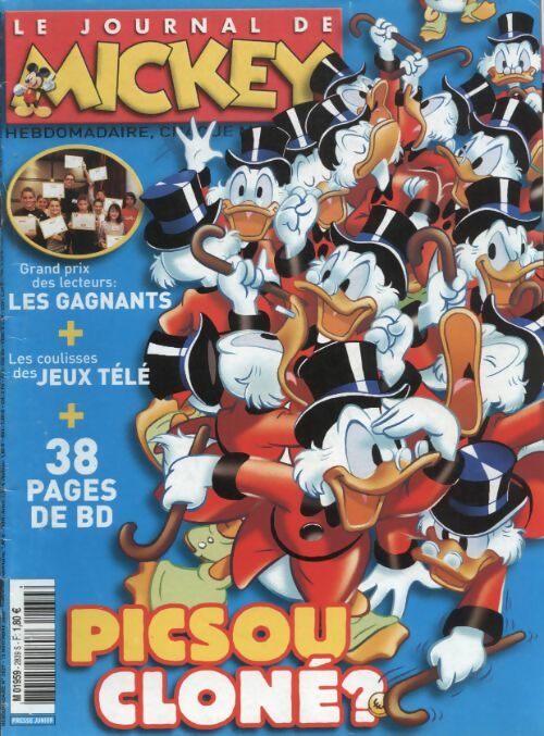 Livrenpoche : Le journal de Mickey n°2839 : Picsou cloné ? - Disney - Livre
