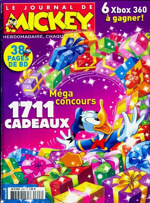 Livrenpoche : Le journal de Mickey n°2843 : 1711 cadeaux - Disney - Livre