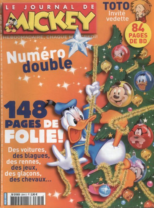 Livrenpoche : Le journal de Mickey n°2844 : 148 pages de folie ! - Disney - Livre