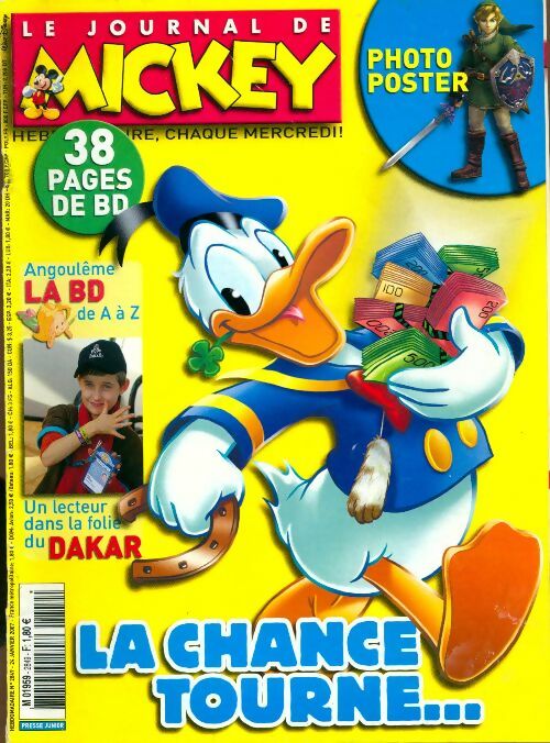 Livrenpoche : Le journal de Mickey n°2849 : La chance tourne - Disney - Livre